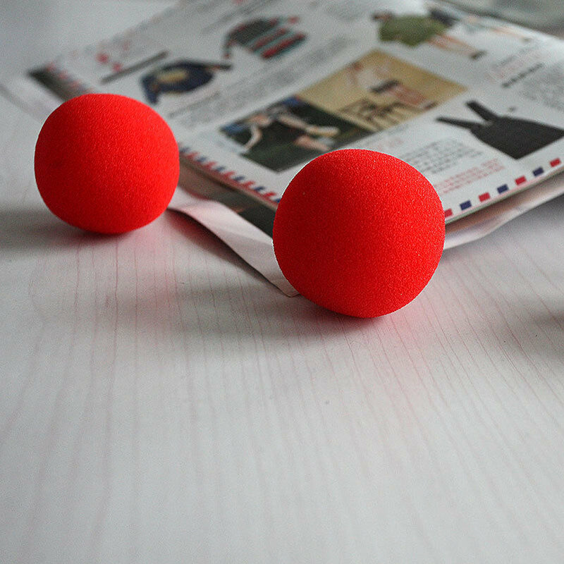 Close-Up Magic Street Classical Comedy Trick Soft Red Sponge Ball X 10 3c