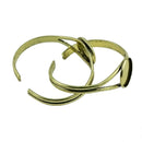8pcs/Lot Blank Bangle Bracelet Base Adjustable Cuff Wristband DIY Making