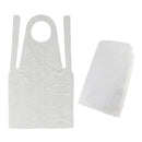 200pcs Plastic Disposable Unisex Hair Cutting Cape Aprons Home