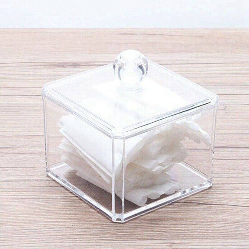 Makeup Organizer Bathroom Storage Cotton Buds Dispenzer Cotton Swabs Holder J2J9