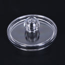 1pc acrylic organizer box round container storage make up cotton pad box   Z