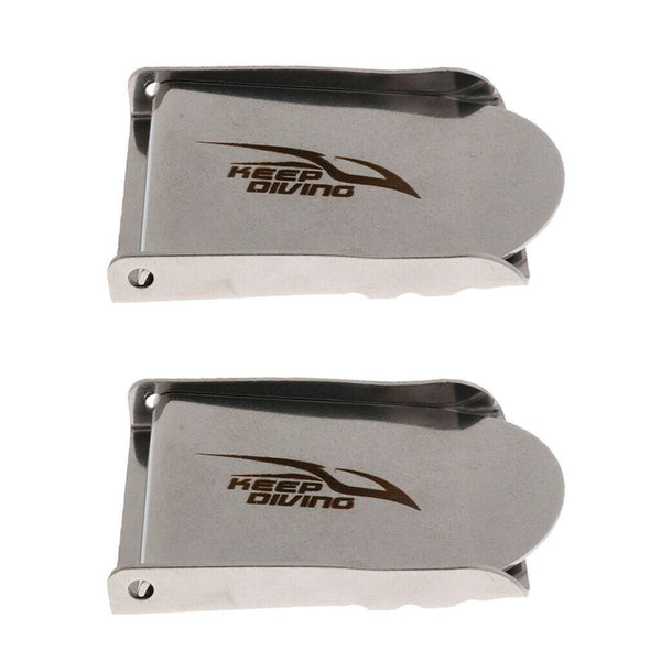 2x Stainless Steel Belt Buckle Replacement For Diving Sailing Water Sports