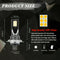 2x H4 LED Headlight Conversion Kit CAR Lamp 110W 20000LM 6000K Driving DRL Bulbs