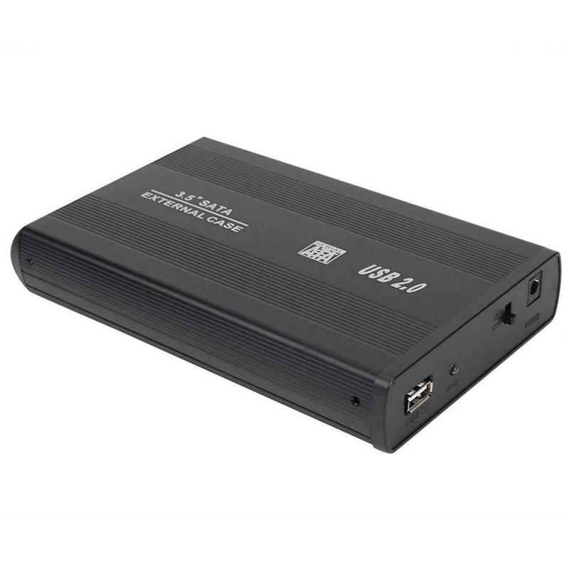 3.5 inch USB 2.0 to SATA Port SSD Hard Drive Enclosure 480Mbps HDD Case