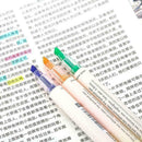 3 Pcs Rainbow Double Write Cute Permanent Highlighter School Markers Supply C6E4