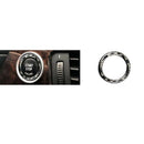 Engine Start Stop Button Ring Carbon Fiber Car Starting Button Decoration F