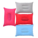outdoor portable folding air inflatable pillow double sided flocking cushion ME