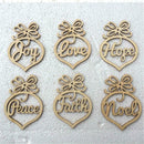 6PCS Christmas Tree Wooden Hanging Ornaments Decoration Hot Xmas Gift 2019 New