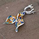Women Girls Creative Spiral Leaf Earrings Significant Gift Decor Fashion Be O5Q4