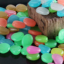 20pcs Colorful Glow in The Dark Luminous Stones Fish Aquarium Pebbles Tank B6Q4