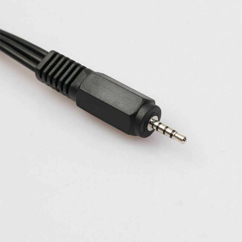 2.5mm Mini AV Male to 3RCA Female M/F Audio Video Cable Stereo Jack Adapter X2Q7