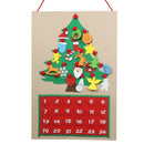 Christmas Tree Felt Advent Calendar Countdown To Christmas Homemade Advent
