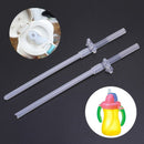 Children Water Bottle Straw Liquid Silicone PP Sippy Drink Cup Accessories 1 Set