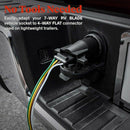 3X(New 7-Way Blade To 4-Way Flat Trailer Adapter 7-Pin To 4-Pin Trailer Wir