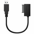 USB 2.0 to Mini Sata II 7+6 13Pin Adapter Converter Cable for Laptop CD/DVD Q6R9