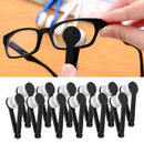 24x Pocket Microfiber Spectacles Eyeglasses Cleaner Cleaning Brush Black