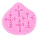 Gothic Cross Jesus Silicone Fondant Mould Cake Decorating Chocolate Baking M  TO