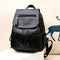 Fashion Women'S Backpack Teen Leather Fit Teen Girl Casual Black Backpack L N7L9