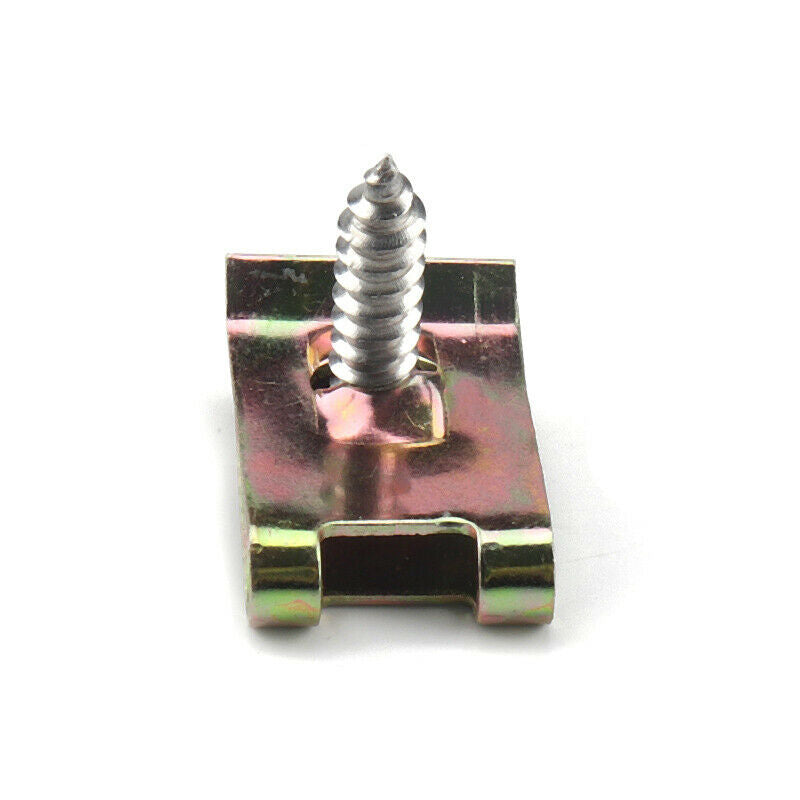 200PCS Spire Clips U Nuts Kit Galvanized Rust Resistance Speed Fasteners Screw