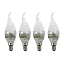 4 X E14 Bulb Lamp Spotlight 3 White LEDs 10000K 85-265V U2V2
