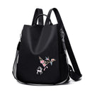 Oxford Women Backpack Casual School Bag Travel Anti-theft Knapsack (Pink)