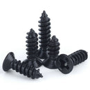 60Pcs M3 * 6-20mm Countersunk Self Tapping Phillips Screws Set-Black Zinc Steel