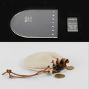 2pcs Leather Craft Acrylic Pouch Bag Coin Purse Pattern Templates Stencils