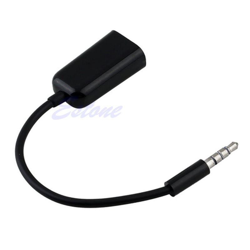3.5mm Stereo Audio Male To Earphone Headset Microphone Adapter Cell Phone PC
