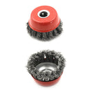3â€ Knot Type Fine Wire Cup Brush Wheel 5/8" Arbor FITS 4-1/2" Angle Grinder B ME