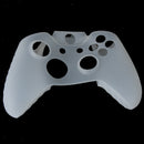 White Silicone Skin Case Cover + 2 Caps for XBOX ONE Game Controller Joystick
