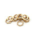 10PCS 1/4" BSP Female Thread Brass Hex Lock Nuts Pipe FittingH3c
