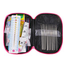 51pcs Metal Crochet Hooks Plastic Needles Stitch Markers Counter DIY Toolkit