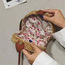 Natural Woven Straw Bag Shoulder Cross-Body Female Bag Seaside Holiday Bag  H5R6