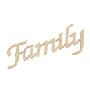 Natural Family Wooden Craft Cutout Wooden Pieces Embellishment Cardmaking