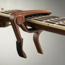 Woodgrain Guitar Capo for Acoustic Guitar, Ukulele, Electric Guitar, Bass a