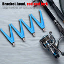 Fishing Rod Holder V Shaped Pole Rest Head Bracket Fishing Tackle (Blue) A