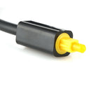 Digital Optical Fiber Audio Cable 1 Male to 2 Female Splitter Adapter Black