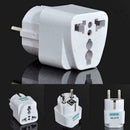 Portable UK/US/AU to EU European Power Socket Plug Conver Adapter mu For Tr E5T6