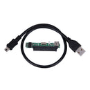 2.5" SATA Female HDD SSD USB 2.0 To 7+15Pin SATA Adapter Converter Panel +