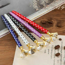 5PCS Big Carat Diamond Crystal Pen Gem Ballpoint Pen Ring Wedding Office Me B7B3