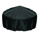Heavy Duty Patio Round Fire Pit/Table Outdoor Waterproof Cover, Black, 30-Inch