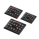 36 Pairs Mix Colour Magnetic Round Crystal Women Clip On Ear Stud Earrings