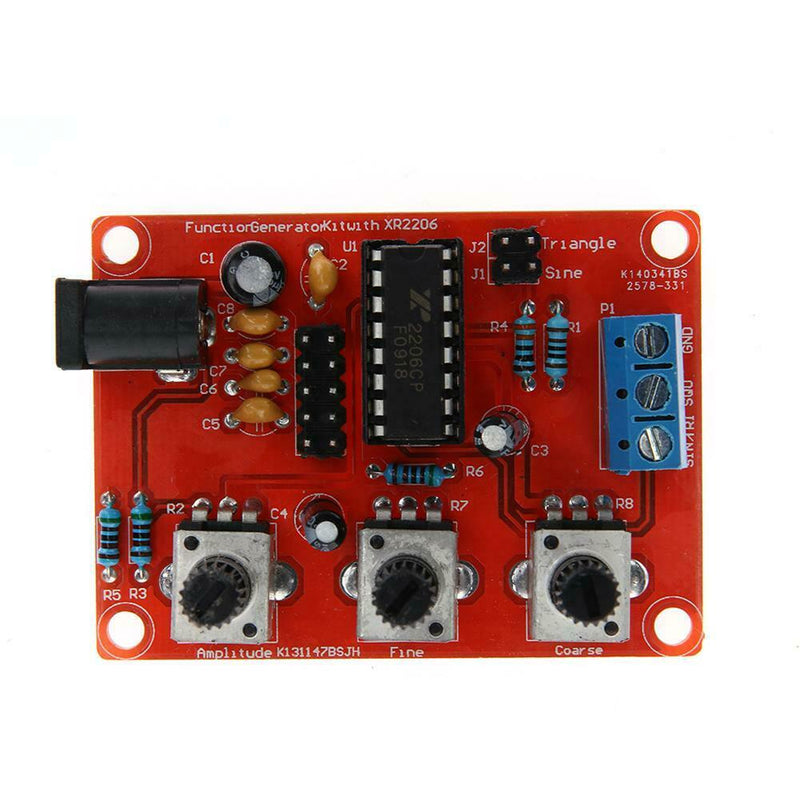XR2206 Signal Generator DIY Kit Sine Triangle Square Output 1Hz-1MHz