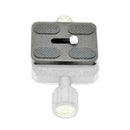 PU-50 Schnellwechselplatte 50 x 38 x 10 mm Schwarzes J3B2 Aluminium-Fotogra