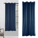 Waterproof Outdoor Curtain UV/Light Blackout for Patio Pivilion Blue 54x108"