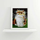5D DIY Full Drill Diamond Painting Old Cat Cross Stitch Embroidery Mosaic