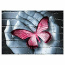 Butterfly on Hands Modern 5D Diamond DIY Painting Home Decor Cross Stitch C R6Y2