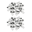 40Pcs Heavy Duty Fishing Sinker Slides Fishing Snap Sinker Slider Connector