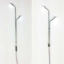 2X(2 Led 1:100 Scale Street Light Scenery Mini Lamppost For Sand Table Mode