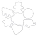 6pcs animal plastic cookie biscuit cutters pastry fondant moulds cake decor toME
